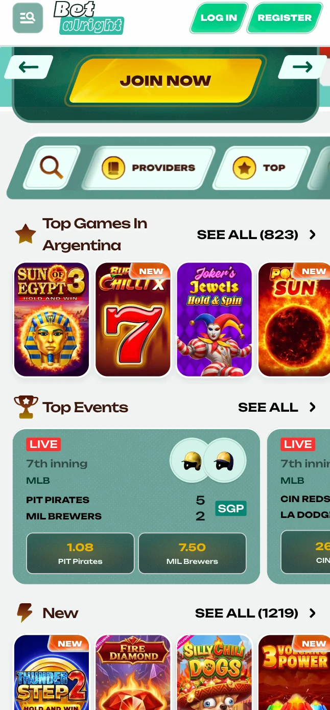 Application Betalright Casino